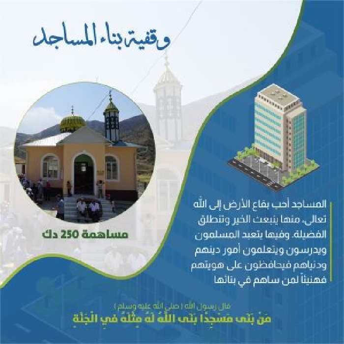 صورة وقفية بناء مساجد - واحد كمية = 250