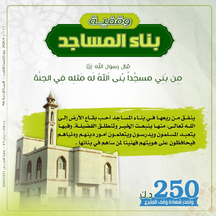 Picture of Mosque building endowment - one unit = 250